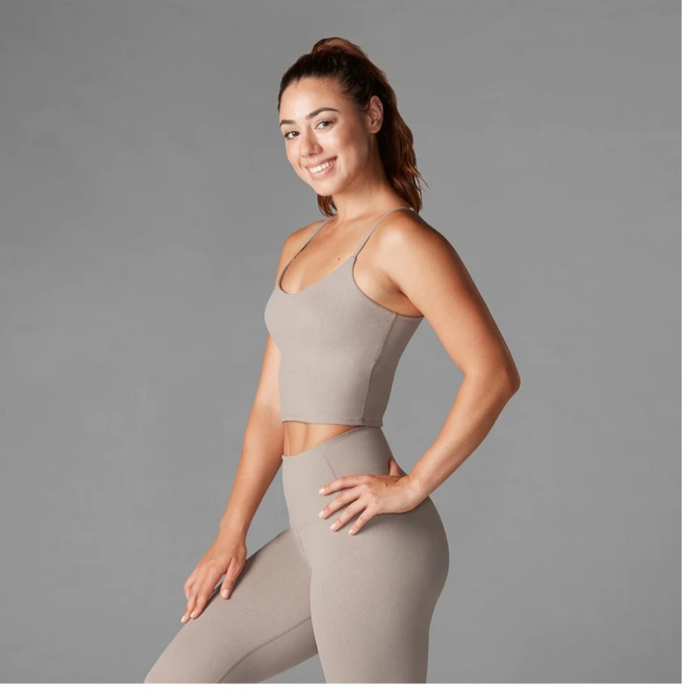 Seamless Tan Sports Bra - Picture 2 of 5